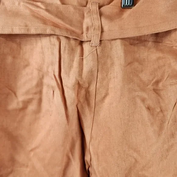 Indigo Rein Linen Blend Hayden Belted Shorts Juniors' Small Pheasant Pull On - Picture 14 of 14